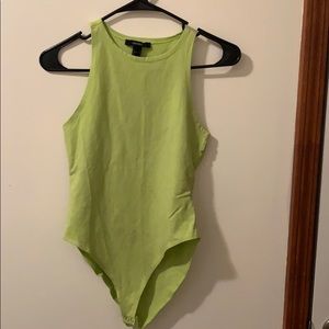 Neon green bodysuit